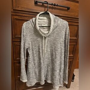 Style & Co. Heathered Gray Cowl Neck Sweater